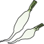Radishes, white icicle, raw